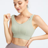 Yoga tops, bra tops, U-neck, 4 colors to choose from, sports, fitness, switching, high waist, padding, super-busting, open back, simple, slim, slimming, retro, sexy, S~XXXL