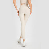 Yoga Bottoms Leggings 5 ​​Colors to Choose From High Waist Sports Breathable Yoga Wear Peach Butt Beauty Training Women's Hip Lift Simple Slimming Slim Tight Natural S~XL 