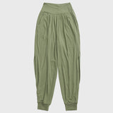 ジョガーパンツ ヨガパンツ 美脚 ポケット付き スリット ゴム おしゃれ ストレッチ ゆったり ハイウエスト 細見え 柔らかく クロス リブ 全4色 通気性 スポーツ フィットネス ランニング ピラティス S-XL