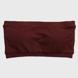 ブラトップ ヨガトップス カップ付き へそ出し 盛れる ブラジャー 大胸 肩紐なし ずれない オフショル チューブトップ バンドゥ ワイヤーなし  スポーツ フィットネス ピラティス ホットヨガ トレッチ 吸汗速乾 柔らかく 細見え リブ 全4色 S-XL