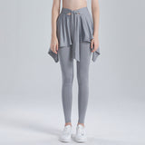 Yoga Bottoms Leggings High Waist Sports Fitness Hip Lift Belly Cover Asymmetrical Ankle Length Casual Unique Design Fashion S~XL