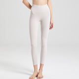 レギンス ヨガボトムス シンプル 合わせやすい 無地 ハイウエスト 通気性 速乾 スポーツ お腹カバー フィットネス 吸汗 ヒップリフト 強い弾力性 足首丈 9色選択可 S-XXXL