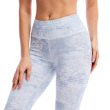 Yoga leggings, beautiful buttocks, beautiful legs, hip-up, compression, slimming, yoga tights, stretch, slim legs, stylish, high waist, pattern, colorful, gradation, 6 colors available, sports, fitness, gym, Pilates, running, S-XL