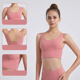Yoga tops, bra tops, U-neck, 5 colors to choose from, switching, sports, fitness, breathable, quick-drying, sweat-absorbing, open back, super-busting, non-wired, padded, slim, slimming, sexy, very popular, cheap, feminine, S~XXL 