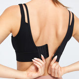 Yoga tops, bra tops, U-neck, 4 colors to choose from, sports, fitness, switching, high waist, padding, super-busting, open back, simple, slim, slimming, retro, sexy, S~XXXL