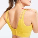 Yoga tops, bra tops, U-neck, 4 colors to choose from, sports, fitness, switching, high waist, padding, super-busting, open back, simple, slim, slimming, retro, sexy, S~XXXL
