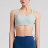 Yoga tops, bra tops, U-neck, no wires, pads, 4 colors to choose from, no wires, high waist, breathable, quick drying, sweat absorbent, open back, super flattering, elegant, stylish, simple, slim, pretty, retro, S~XXXL 