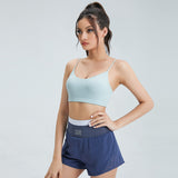 Yoga tops, bra tops, U-neck, 5 colors to choose from, breathable, quick-drying, sweat-absorbing, padded, non-wired, sports, elegant, slimming, slimming design, slim, retro, sexy, S~XL