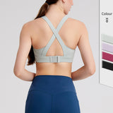 Yoga tops, bra tops, U-neck, no wires, pads, 4 colors to choose from, no wires, high waist, breathable, quick drying, sweat absorbent, open back, super flattering, elegant, stylish, simple, slim, pretty, retro, S~XXXL 