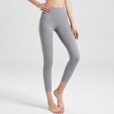 レギンス ヨガボトムス シンプル 合わせやすい 無地 ハイウエスト 通気性 速乾 スポーツ お腹カバー フィットネス 吸汗 ヒップリフト 強い弾力性 足首丈 9色選択可 S-XXXL