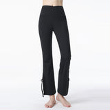 Yoga bottoms, 4 colors to choose from, high waist, elastic waist, hip lift, ribbon, quick drying, sweat absorbent, breathable, sports, fitness, slimming, pretty, sexy, daily fashion, this season's trend, charming, luxurious, S~XL 