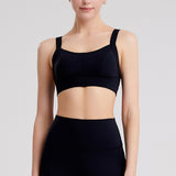 Yoga tops, bra tops, U-neck, no wires, pads, 4 colors to choose from, no wires, high waist, breathable, quick drying, sweat absorbent, open back, super flattering, elegant, stylish, simple, slim, pretty, retro, S~XXXL 