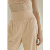 Jogger pants, yoga pants, gaucho pants, with pockets, loose fit, high waist, sweat wicking, quick drying, ribbon, side slits, soft, casual, 4 colors available, dance, sports, pilates, running, SL 