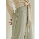 Jogger pants, yoga pants, gaucho pants, with pockets, loose fit, high waist, sweat wicking, quick drying, ribbon, side slits, soft, casual, 4 colors available, dance, sports, pilates, running, SL 