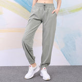 Yoga bottoms, 4 colors to choose from, high waist, breathable, quick drying, sweat absorbing, sports, drawstring, slimming, simple, casual, daily, loose, cute for adults, roomy, S~XL 