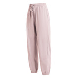 Yoga bottoms, 5 colors to choose from, high waist, drawstring, sports, quick drying, sweat wicking, breathable, side pockets, casual, stylish, unique design, daily, retro, loose fit, S~XL 