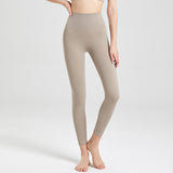 レギンス ヨガボトムス シンプル 合わせやすい 無地 ハイウエスト 通気性 速乾 スポーツ お腹カバー フィットネス 吸汗 ヒップリフト 強い弾力性 足首丈 9色選択可 S-XXXL