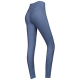 Leggings Yoga Bottoms Solid Color High Waist Breathable Sports Quick Drying Fitness Hip Lift Running Elastic Ankle Length 4 Colors Available S-XL 
