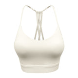 Bra top, yoga top, U-neck, 3 colors, breathable, with cups, back cross, open back, super flattering, quick-drying, sweat-absorbent, thin, stretchy, sports, fitness, slimming, sexy, cute for adults, Pilates, hot yoga, S~XL 