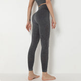 Yoga bottoms, leggings, 4 colors to choose from, high waist, breathable, quick drying, sweat absorbing, hip lift, elastic waist, beautiful, slimming, easy to match, stylish, sexy, fashionable, S~XL