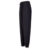 Yoga bottoms, available in 2 colors, high waist, breathable, sweat wicking, quick drying, belly cover, hip lift, drawstring, durable, casual, stylish, easy to match, fashionable, loose fit, S~L