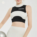 Yoga tops, bra tops, round neck, pads, 5 colors to choose from, color scheme, breathability, quick drying, sweat absorption, fitness, sports, super-flattering, slim, design, full of temperament, mature and cute, high-end, super cheap, stylish, S~XL 