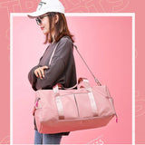 Yoga bag Easy to match Simple design Solid color Available in 3 colors Multi-functional storage With pockets Lightweight and durable F 
